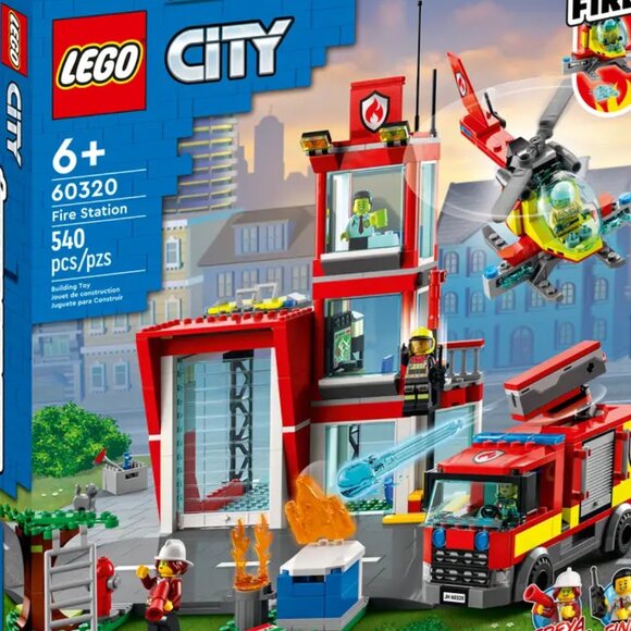 Lego Brand New City Fire Station 60320 Building Toy Set - Picture 3 of 11